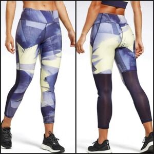 NEW! REEBOK Purple Delirium 7/8 Running Tights/Leggings XS.
